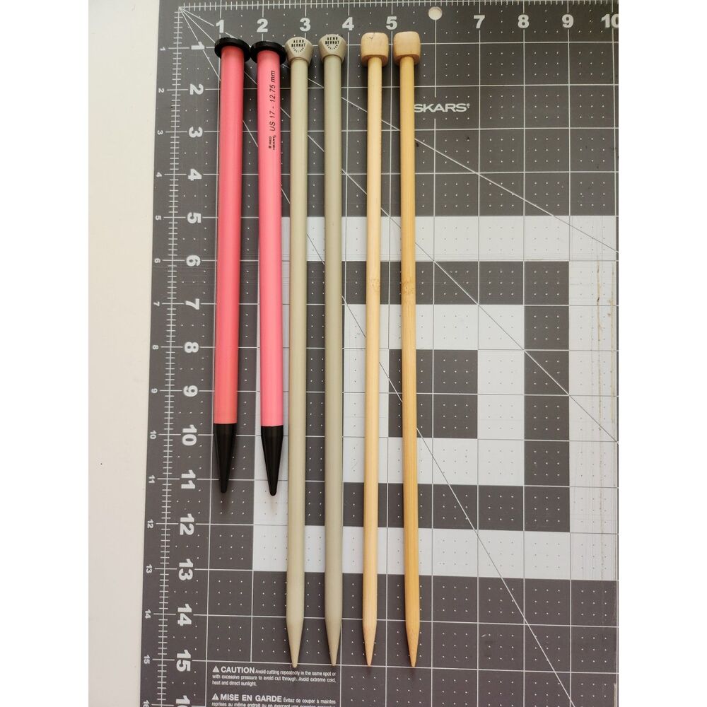 3 sets of Large Vintage Knitting Needles B14